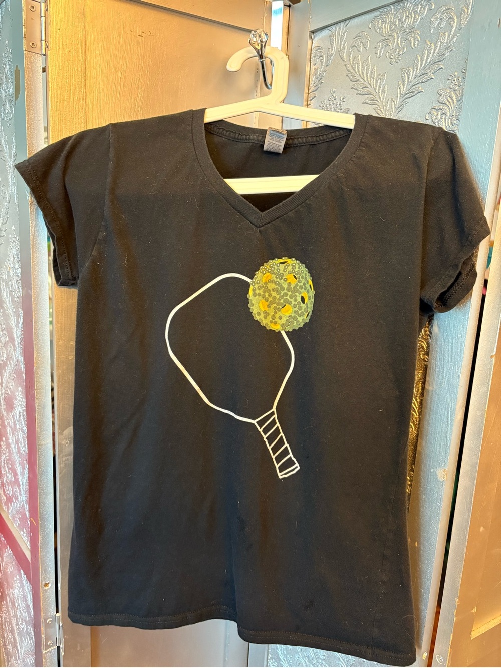 Pickleball Gildan Black Short Sleeve Tee